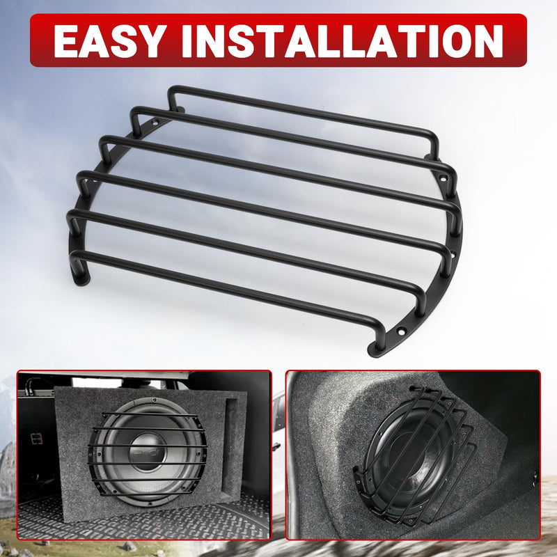 Metal Car Bar Grille Audio 10 Inches Speaker Subwoofer Grill Grille Cover 6 Bars- Pack of 1 10''-6