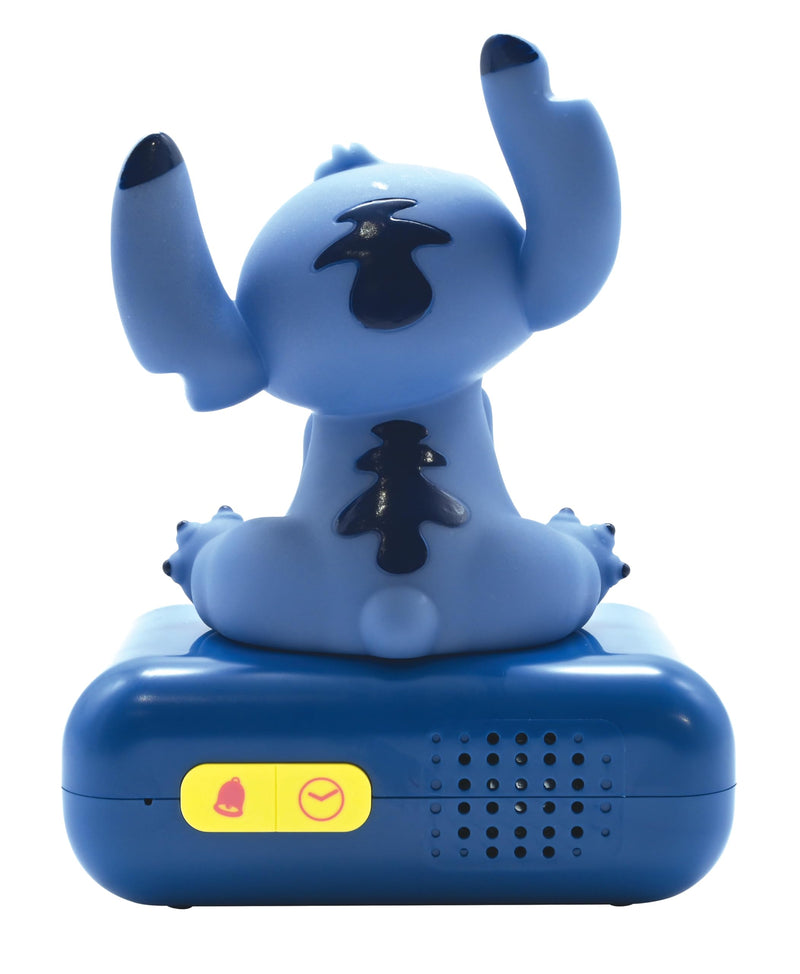 LEXiBOOK, Disney Stitch, Stitch Nightlight Alarm Clock, Sounds and Melodies, LCD Backlit Screen, Luminous, Snooze, Blue, RL800D Disney Stitch - Stitch