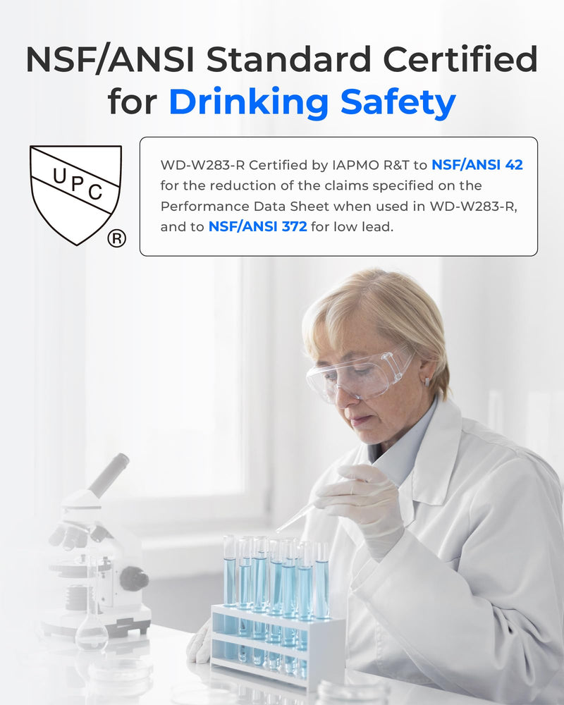 [With Chip] Waterdrop W283-R Replacement for Elkay® 51300C, WaterSentry 51300C, Elkay® EZH2O® and Halsey Taylor® Bottle Filling Stations, NSF/ANSI 42 Certified, 1 Pack