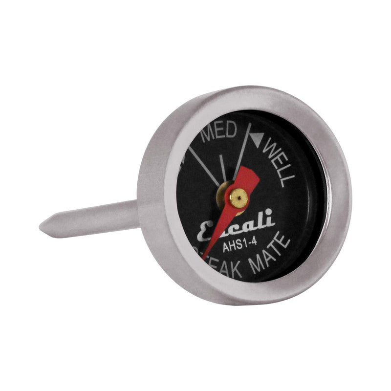 Escali AHS1-4 Easy Read Mini Steak Thermometer Set, Dial Reads Rare, Medium & Well, Dishwasher Safe, Silver Mini (4 Pack)