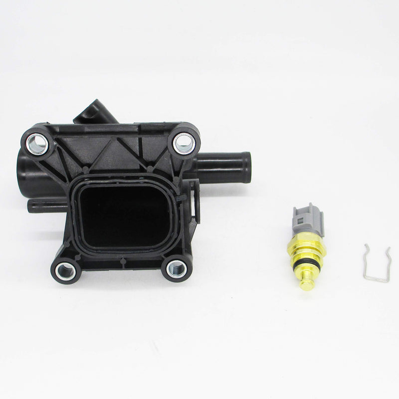 Water Outlet + Sensor + O-Ring Compatible for 2012-2018 Ford Focus 2.0L L4 CP9Z-8K556-B