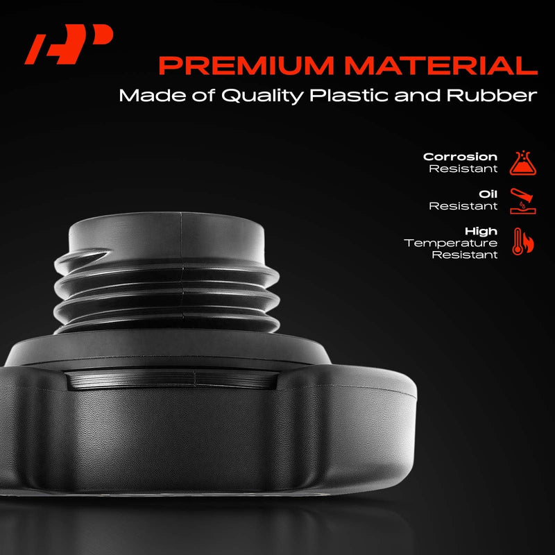 A-Premium Engine Oil Filler Cap Oil Cap Fit For Ford Lincoln Mercury Models - F-150, F-250, F-350, Explorer, Mustang, Ranger, Taurus, Expedition, Bronco, E-150, Navigator, # 90005 F3AZ-6766-B EC-743