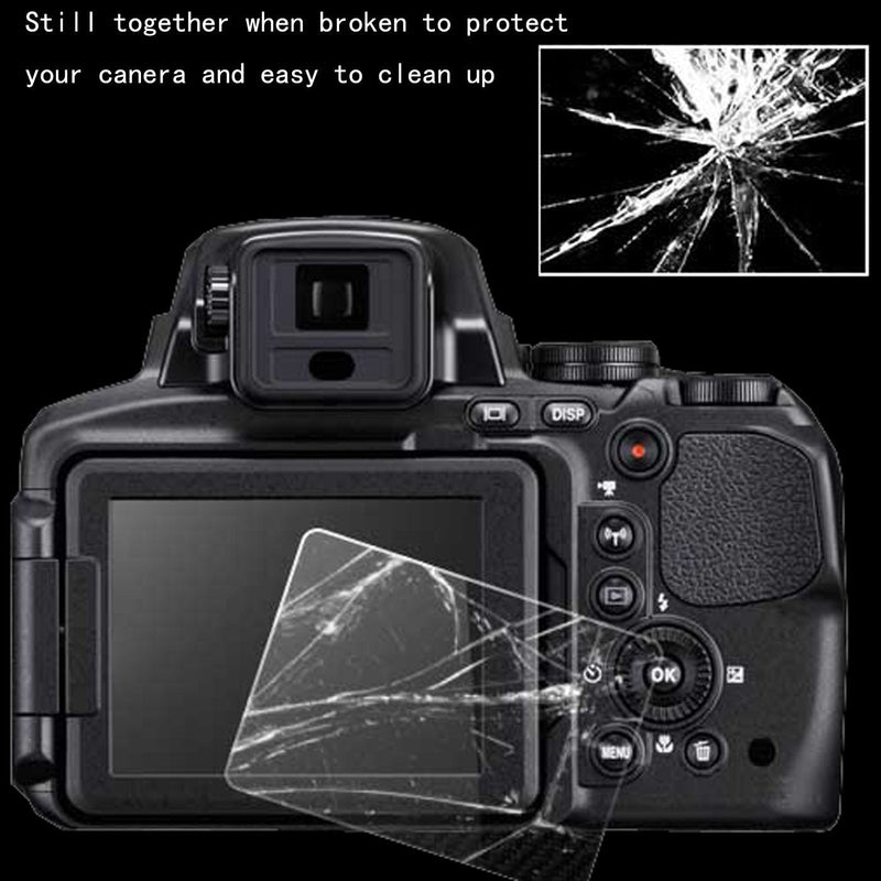 Glass Screen Protector Compatible for Canon Powershot sx740 hs sx730 hs, Clear Tempered Glass Hard Protective Shield Film Cover (3pack)