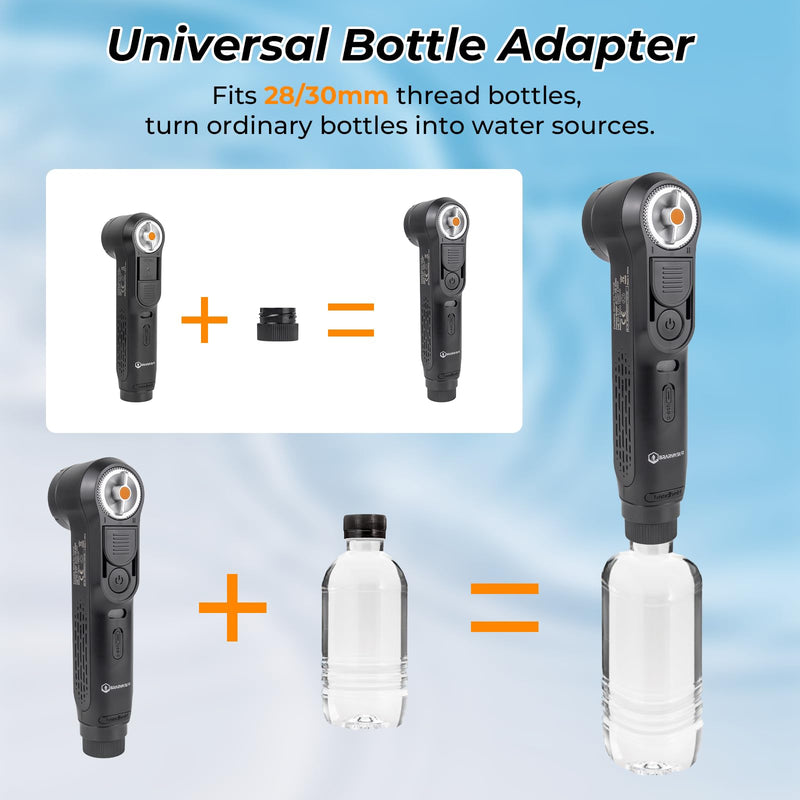 Portable Bidet for Travel, 1600mAh Electric Handheld Bidet with 2.5L Tank Black