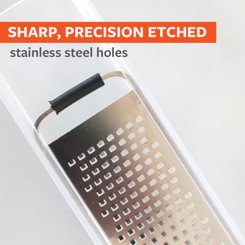 Full Circle Simply the Zest, Fine Grater and Zester with Food Catcher: High Performance, and Eco-Friendly Design – Perfect for Parmesan, Garlic, Lemon, Fruit, Chocolate and Ginger. Dishwasher Safe. Simply the Zest - Zester Wood