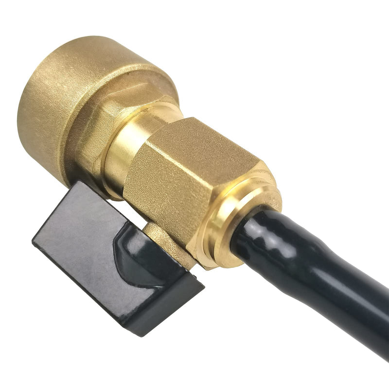 Copper RV Water Heater Tank Rinser Flusher | Remove Sediment from the Bottom of RV Water Heater | Copper Handle and Black Cleaning Wand with Bending Tip