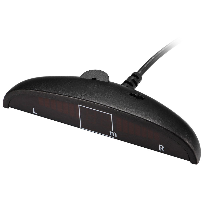 DALLUX LED Display Parking Sensor,Car Reverse Backup Radar System,LED Display+Buzzer Alert+4 Black Color Parking sensors for Universal Auto Vehicle