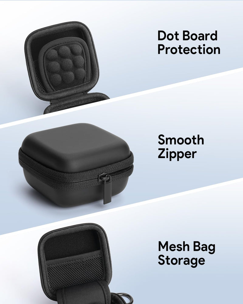 Hard Shell Case for Magic Ai Box Wireless Carplay, Mini Hard Bag with Charging Cable Storage for Car Audio, Carplay Equalizers Accessories, Shockproof Waterproof (Only Case)