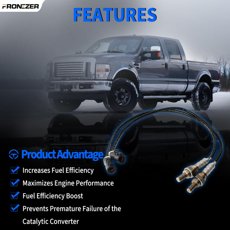 2PCS Oxygen Sensor Upstream Downstream O2 Sensor Compatible with Ford F150 F250 Ranger Expedition Explorer Escape, Mazda Tribute, Lincoln & More Replace# 15716,15717,15718, 15719,ZZC318861 2