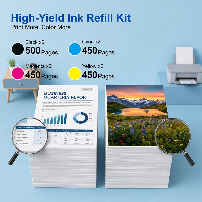 PG-295XL CL-286XL Ink Refill Kit Compatible for Canon PG-295 CL-286 | Compatible for PG-295 XL CL-286 XL 295 286 Ink Cartridges Compatible with Pixma TS4320 TS6520 TR7120 Printers, 12 Pack