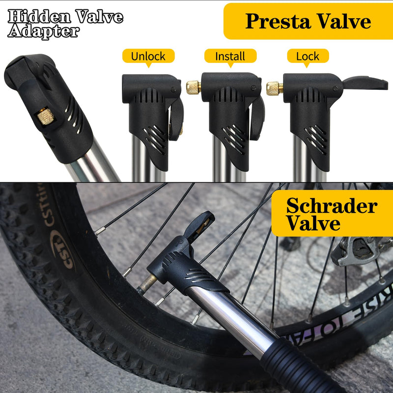 Bike Repair Kit, Bicycle Repair Bag With Tire Pump, Bike Tool Kit for Camping Travel, 16-in-1 Bike Multitool, Bicycle Tire Repair Kit, 4mm and 5mm Allen Wrenches, Used for Mountain Bike and Road Bike Bike Phone Bag Set