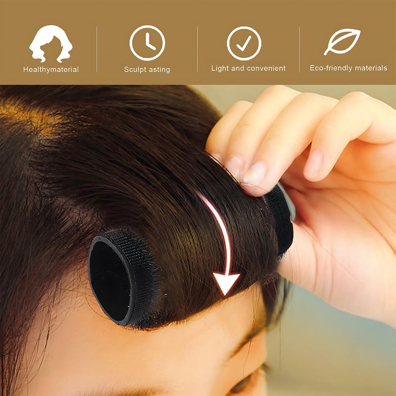 Premium Small Size Hair Rollers Set 20mm Self Grip Curlers for Short and Fine Hair, Includes 10 Rollers and 10 Clips, Ideal for DIY Styling and Salon Use No Heat Needed