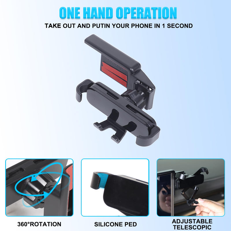 Car Phone Holder Mount for Hummer EV SUV Pickup Truck Accessories 2022-2024 2025+ Right Side of Navigation Screen Rotatable Fixed Mobile Phone Holder for Car Fit for iPhone Universally Smartphones (B)