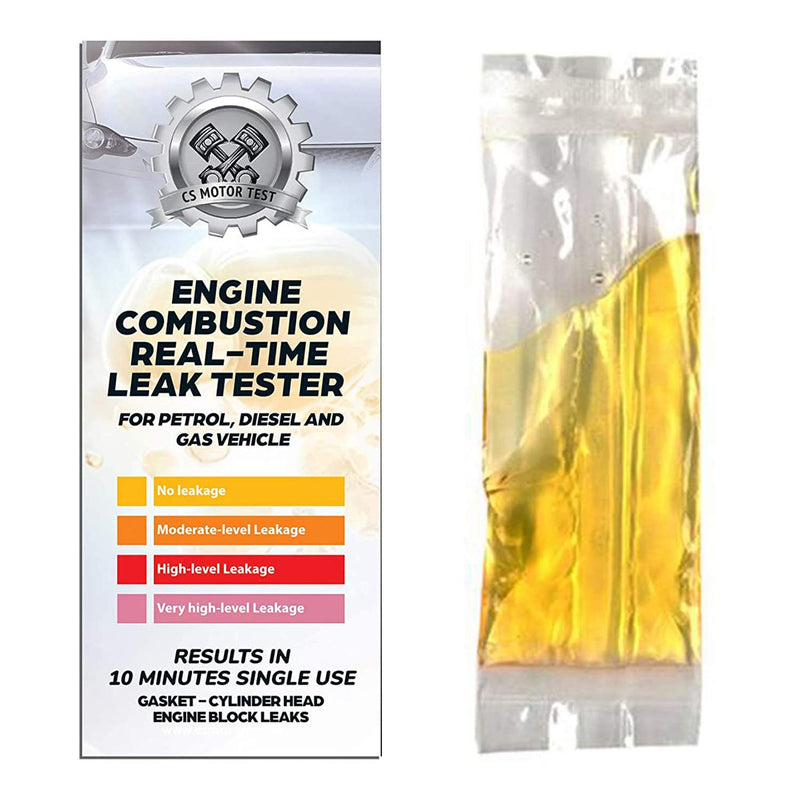 CS Engine Combustion Real-TIME Leak Tester - Cylinder Head Gasket CO2 Head Tester - Test While Driving - Petrol Diesel Gas - Engine Under Load Head Gasket Test Kit- 10 PCS in a Box