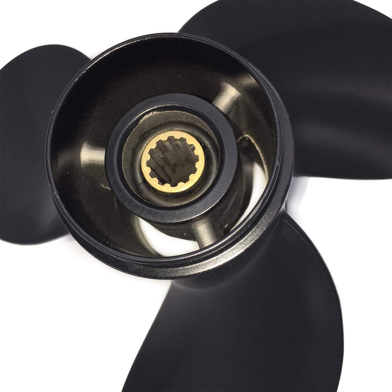 8.5x7.5 8.5x8.5 8.5x9 8.5x9.5 Aluminum Propeller for Tohatsu Mercury Nissan Outboard Motor 12 Tooth 8 1/2x7 1/2 8 1/2x8 1/2 8 1/2x9 8 1/2x9 1/2