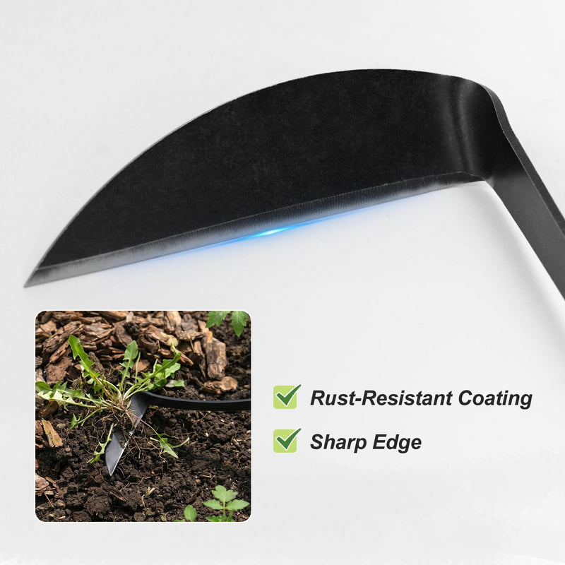 Cape Cod Weeder – Right Hand, Hand Weeding Tool for Tight Spaces Weeder Hoe with Ergonomic Ash Wood Handle for Weeding, Soil loosening, Digging