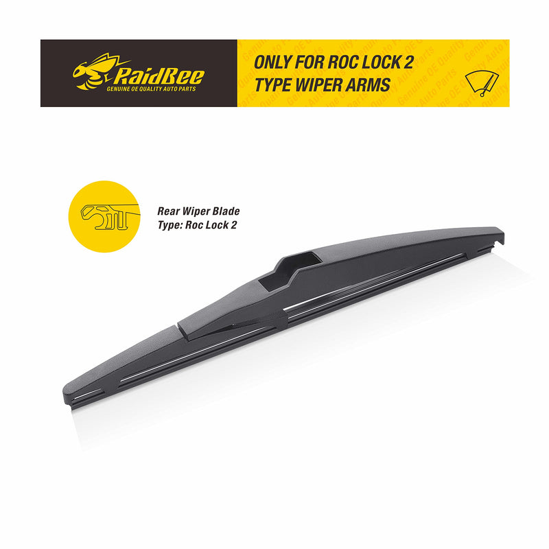 Raidbee® 12 Inch Rear Windshield Wiper Blade Replacement for Toyota RAV4 2001-2024/Highlander 2001-2019, Lexus GX460 2010-2018/LX570 2013-2020, Infiniti QX60 2014-2021 – Genuine OEM Quality (12-A) 12"(12A)