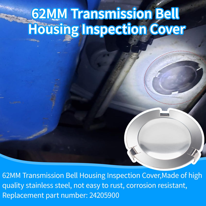 24205900 Transmission Bell Housing Inspection Cover (62 mm),Fits Chevy Silverado Avalanche Express,Cadillac Escalade CTS,Buick Rainier - 2 Pack