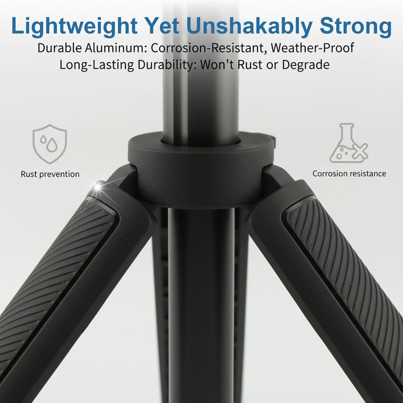 Starlink Mini Tripod Mount Kit , 360° Tilt & Height Adjustable Portable Starlink Mini Stand with Storage Bag and Aluminum Adapter, Heavy Duty Metal Satellites Holder for Outdoor Camping, RV Travel