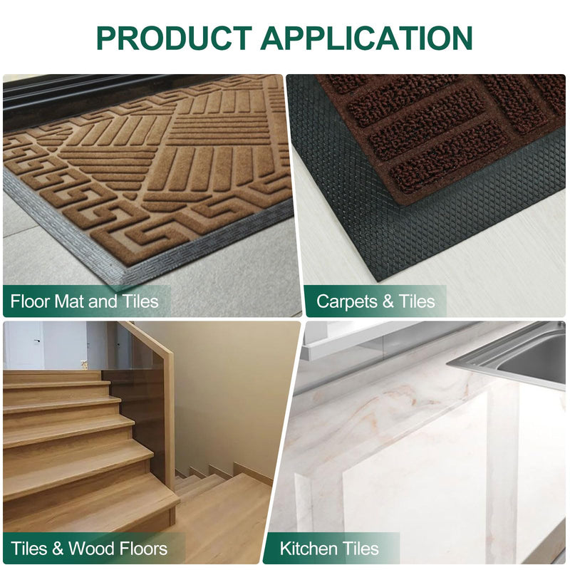 uxcell Floor Transition Strip Self Adhesive, 3" Wide PVC Flat Laminate Door Cover Strip for Laminate Doorway Width Less Than 3 Inch Coffee 9.84Ft 9.84Ft, 3in