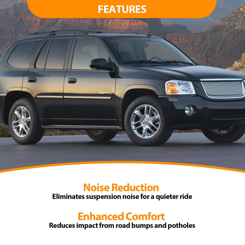 Rear Suspension Bump Stops Compatible with 2002-2009 Trailblazer, Envoy, Rainier, Bravada, Chevy SSR, Rear Axle Bumpers Replaces 1515A-A9695 (2 Pack)