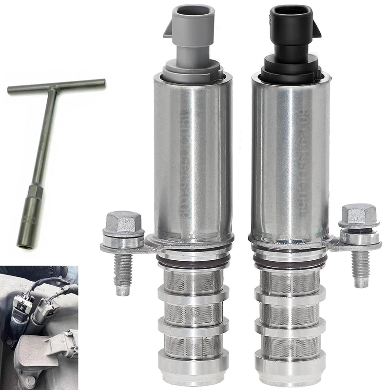 VVT Intake Exhaust Camshaft Position Actuator Solenoid Valve for Chevy GMC Equinox Malibu Cobalt HHR Terrain Pontiac Saturn Buick 2.0L 2.2L 2.4L 12655421 12655420 Camshaft Actuator