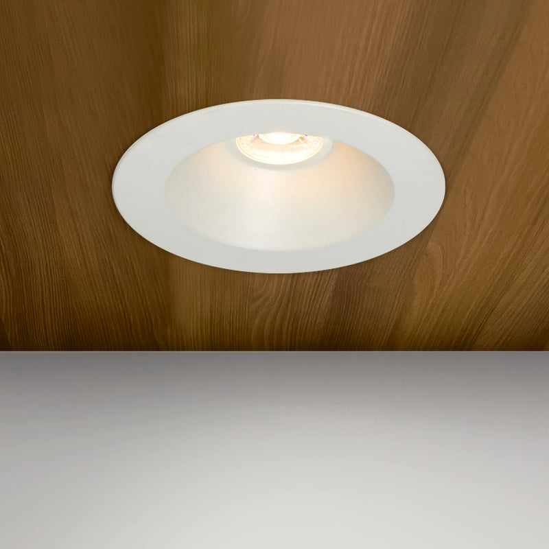 Maxxima 6 in. Ultra-Thin Recessed Anti-Glare LED Downlight, Canless IC Rated, 1300 Lumens, 5 Color Temperature Selectable 2700K/3000K/3500K/4000K/5000K, Dimmable, 90 CRI, 5 CCT Slim, J-Box Included White