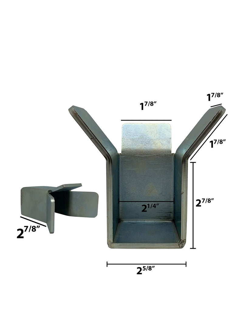 Eagle EG417Slide Gate End Catch Retainer 2" Wide Heavy-Duty Steel Universal Sliding Gate Holder Stopper for All Standard Size Slide Gates