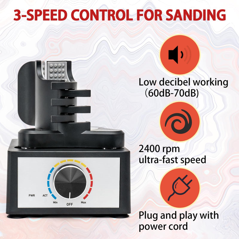 Hands-Free Model Paint Shaker,Mini Adjustable Speed Vortex Mixer Machine for Acrylic Paints,Tattoo Ink,Nail Polish,Eyelash Glue Adhesives,Pigment,Testing Tubes