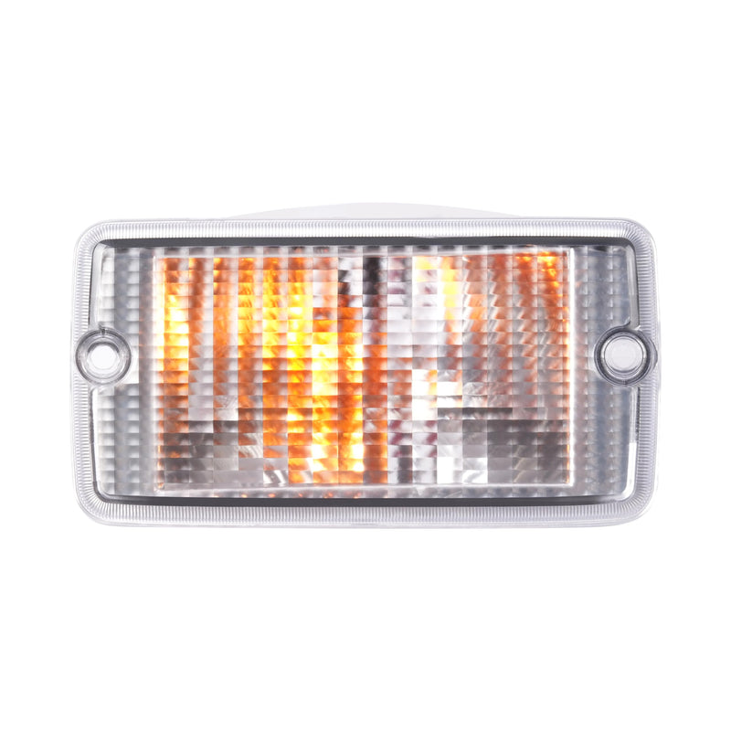 ECOTRIC Clear Bumper Signal + Fender Side Marker Lights Combo Compatible with 1997-2006 Jeep Wrangler TJ Turn Signal Parking Lights Replacement for 55055020AC 55055020AD