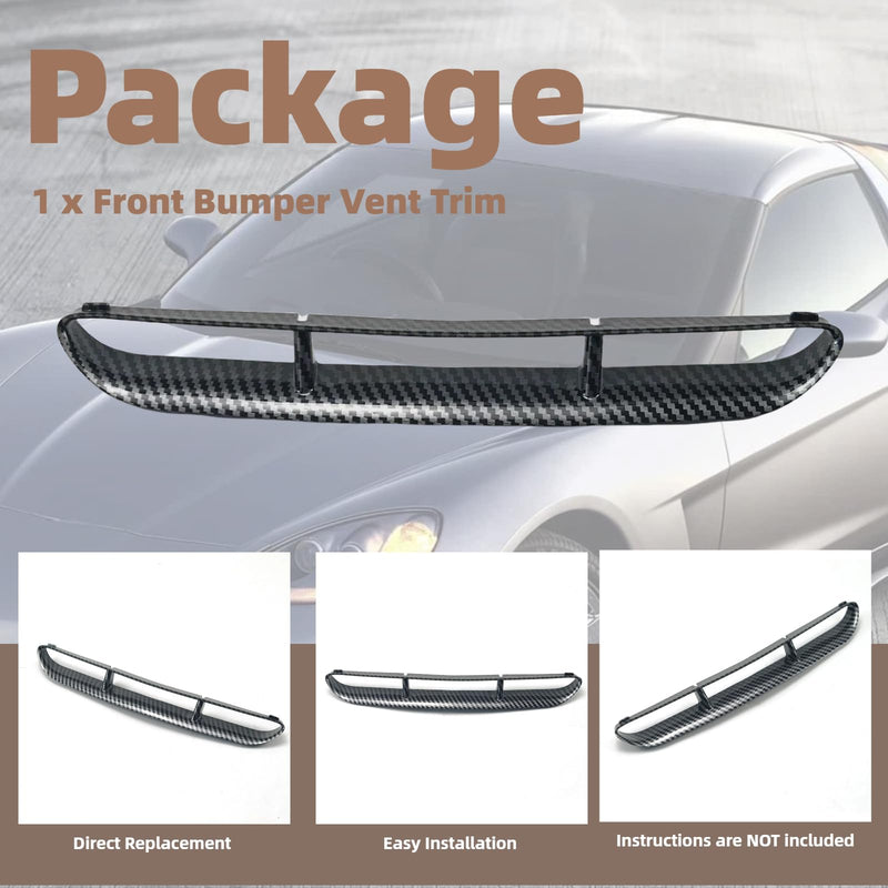 Hood Vents Compatible with Corvette C6 2006-2013 Engine Hood Air Outlet Vent Replacement Accessories 15801407 (Carbon Fiber Print) Carbon Fiber Print