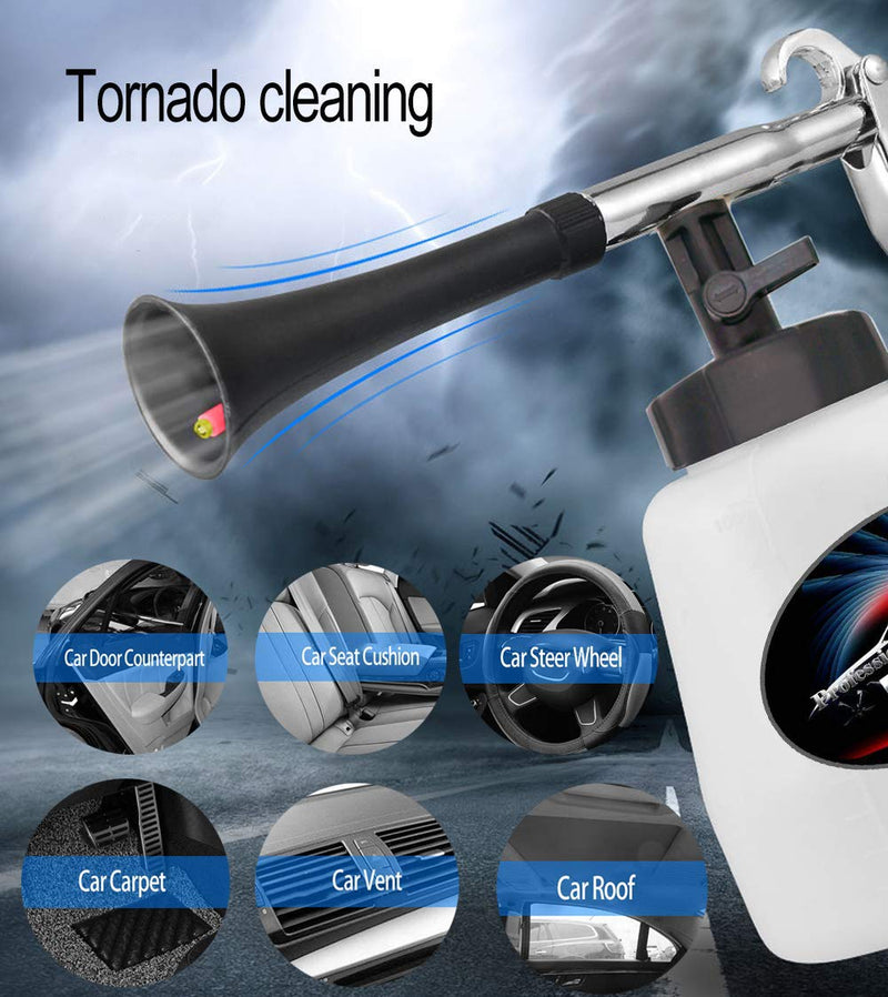  [AUSTRALIA] - Car Interior Cleaner, Auto Detail Tools Car Detailing Kit(Needs Air Compressor) High Pressure Car Cleaning Gun Car Cleaning Kit for Vehicle Upholstery Carpet Seat