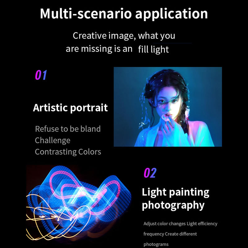 62 LED Portable Selfie Light, Video conferencing Fill Light with Clip on 3 Lighting Mode Rechargeable 2200mAh Suitable for Mobile Phones, iPhones, Network Cameras, laptops, Photography, Makeup