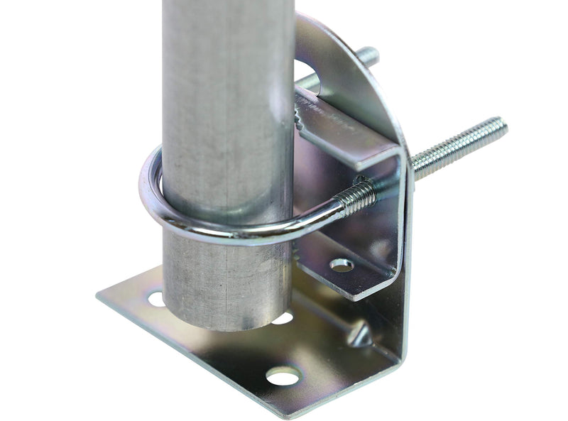 Channel Master Universal Roof/Attic Antenna Mount – Sturdy Steel Bracket for Secure TV Antenna & Mast Installation, Weather-Resistant, Supports Masts/Poles, Up-to 1.5” Diameter
