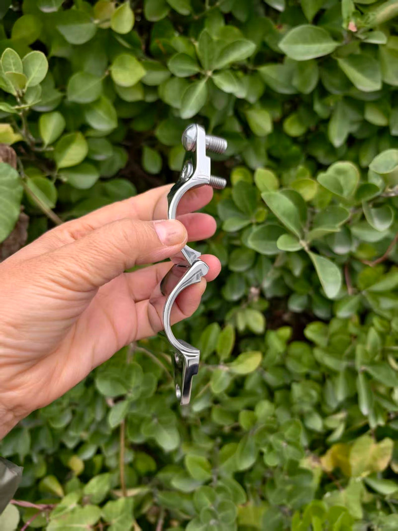 Marine Stainless Steel 316 Boat Bimini Top Hinge 1-1/4" 32mm Rail Mount Bimini Jaw Slide,2 Pack