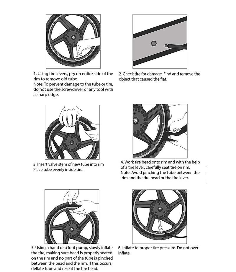 12/12.5 x 2.5/3.0 Scooters Replacement Inner Tube with CR202 Stem Compatible with 12.5 X 2.5 12.5 X 2.75 12.5 X 3.0 12 X 2.5 12 X 2.75 12 X 3.0 12 1/2 x 2 3/4 Most Bike/Scooter Tire Tube 2-Pack