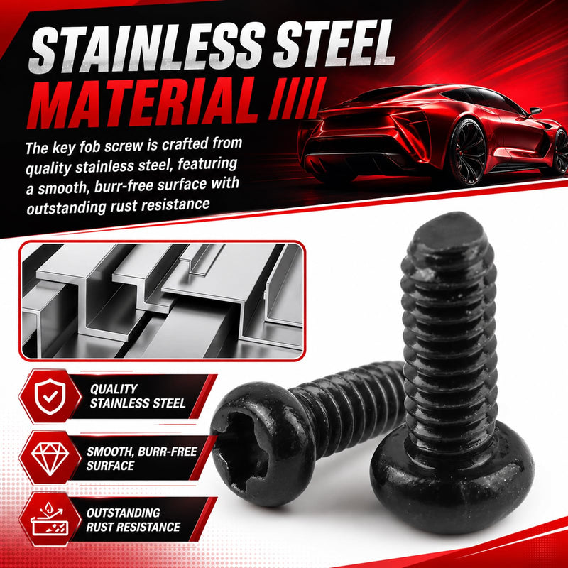 12PCS M2*5 Car Key Fob Screws Replacement OEM#35116-SDA-A11,Stainless Steel Key Fob Repair Kit Compatible with Honda Accord Odyssey,Keys Shell Screws Kit with Screwdriver
