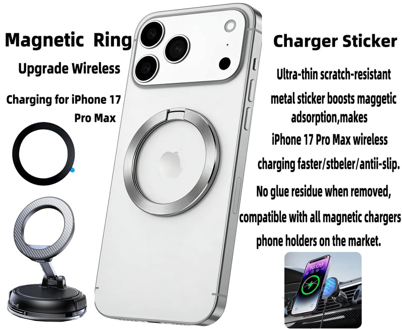 iPhone 17 Pro Max Speaker Dust Cover Accessories , Usb C Dust Plug, Sliver | Speaker Protector Mesh Covers,Charger Cover, Metal Attracting Ring for Phone Case,Zero Sound Loss,Invisible Fit,Residue-Free iphone 17 Pro Max USB Slivery