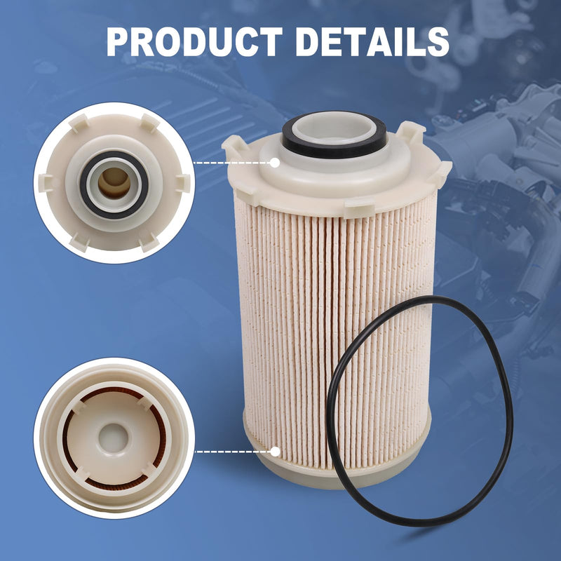 CARMOCAR Fuel Filter Water Separator 68061634AA repacement for 2007-2009 Dodge Ram 2500 3500 6.7L Cummins Diesel, 2008-2009 Dodge Ram 4500 5500 6.7L Cummins Diesel 68061634AA, 5257768