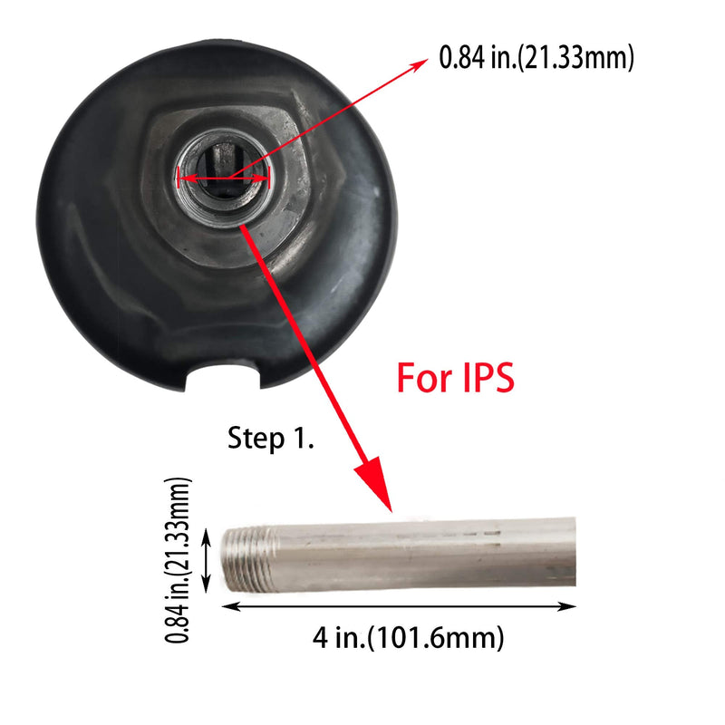 SENTO Oil Bronze Universal Bathroom Tub Spout with Diverter, Durable Heavy Duty Metal Bathtub Faucet with Shower Diverter - 4 Inches 1/2" IPS Inside Thread, Oil-Rubbed Bronze Oil Rubbed Bronze