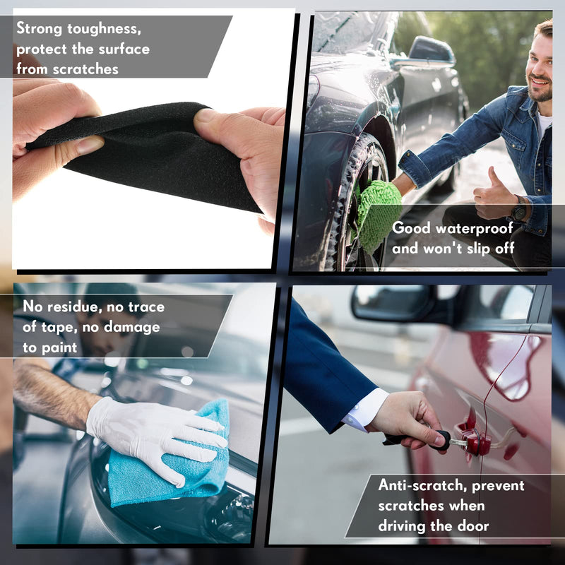 Frienda Car Door Edge Guards Door Sill Protector Automotive Entry Guard Anti Collision Scuff Sill Trim Protection Strips for Most Cars Vehicles Accessories(2.8 Inch Wide, 16.4 Feet,Black) 2.8 Inch Wide Black