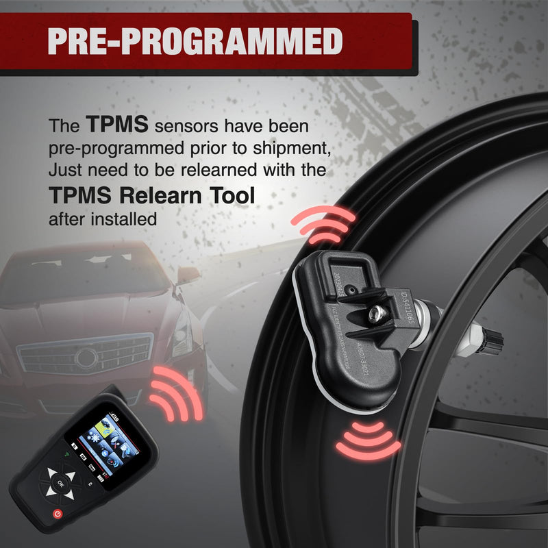 BDFHYK Upgrade TPMS Sensor 315Mhz Tire Pressure Monitoring System Compatible with Toyota 4Runner Avalon Camry Corolla FJ Cruiser Highlander Land Cruiser Matrix Prius V RAV4 Sequoia Tacoma Tundra Yaris 4260735010