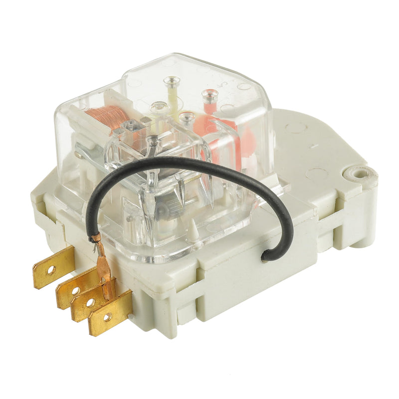 4PCS 2198202 Cold Control Thermostat W10822278 Defrost Timer W10225581 Bimetal Thermostat Refrigerator Defrost Complete Kit Fit for Whirlpool Replace 1110552 1115242 （Quarter inch Socket Screwdriver）