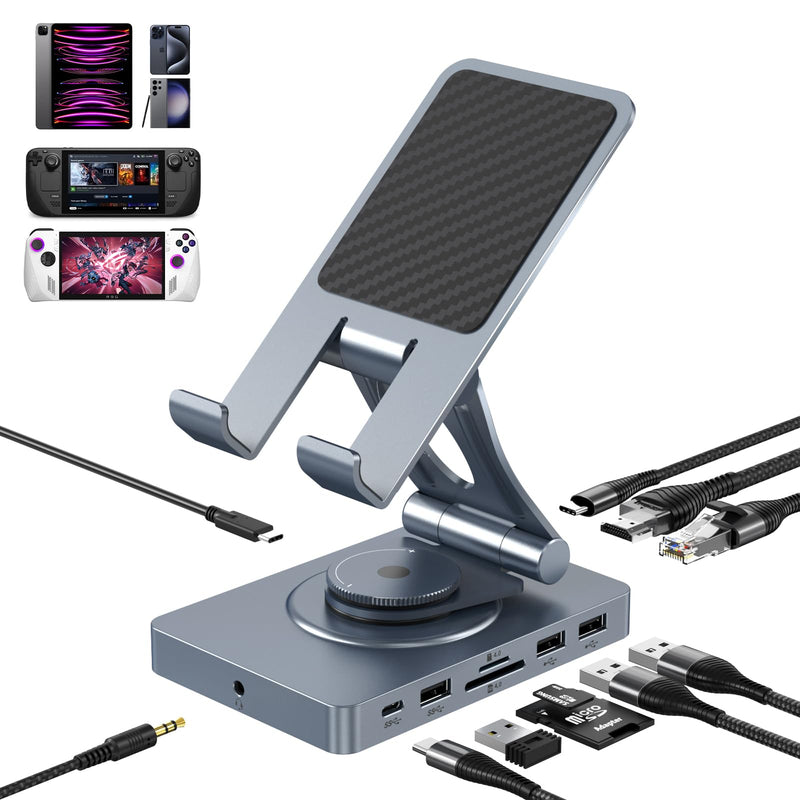 Versatile USB C Hub and Small USB HUB with 2ft Cable