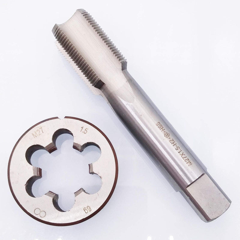 HSS M27 x 1.5mm Tap and M27 x 1.5mm Die Metric Thread Right Hand
