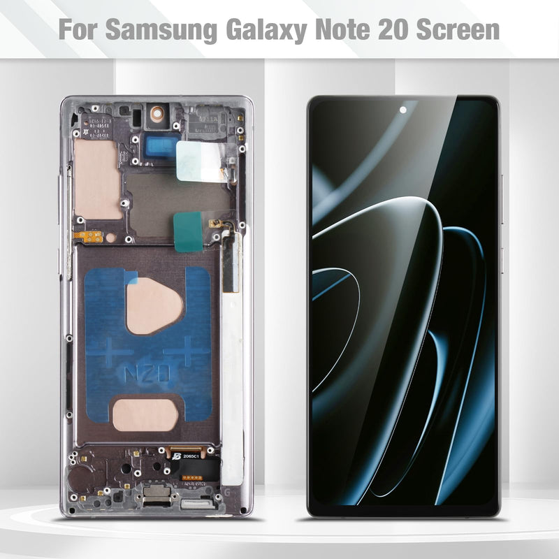 for Samsung Galaxy Note20 4G/5G Screen Replacement with Frame,Incell | for SM-N981W SM-N981U SM-N981F,LCD Display Digitizer Touch Assembly,Includes Tools