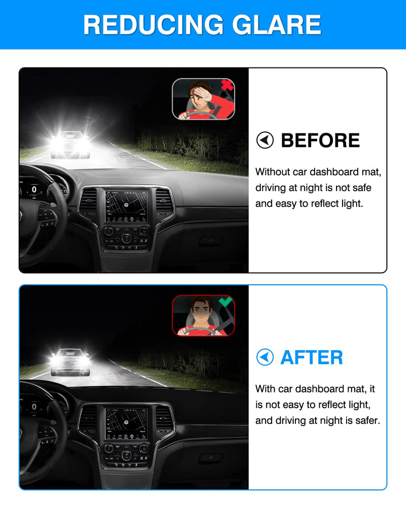 Cartist Dashboard Cover Mat for 2011-2019 2020 2021 Jeep Grand Cherokee Accessories Dash Cover Suede Dash Mat Sunshade Glare UV Rays Protector (NOT for Jeep Cherokee & Grand Cherokee L) dash mat for Jeep Grand Cherokee 2011-2021