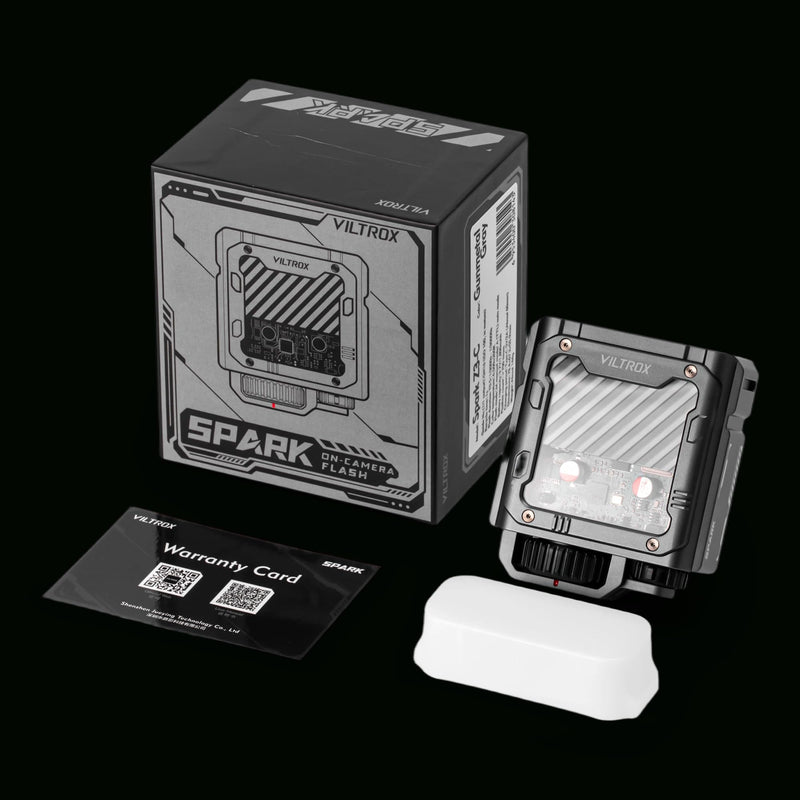VILTROX Spark Z3 TTL Camera Flash Speedlite for Fujifilm, GN16 6500K Mini On-Camera Flash with 26Ws Output, 7 Power Levels, 650 Full-Power Flashes, 1s Recycle, 1800mAh Li-ion Battery, Softbox (Gray) Z3-F(Gray)