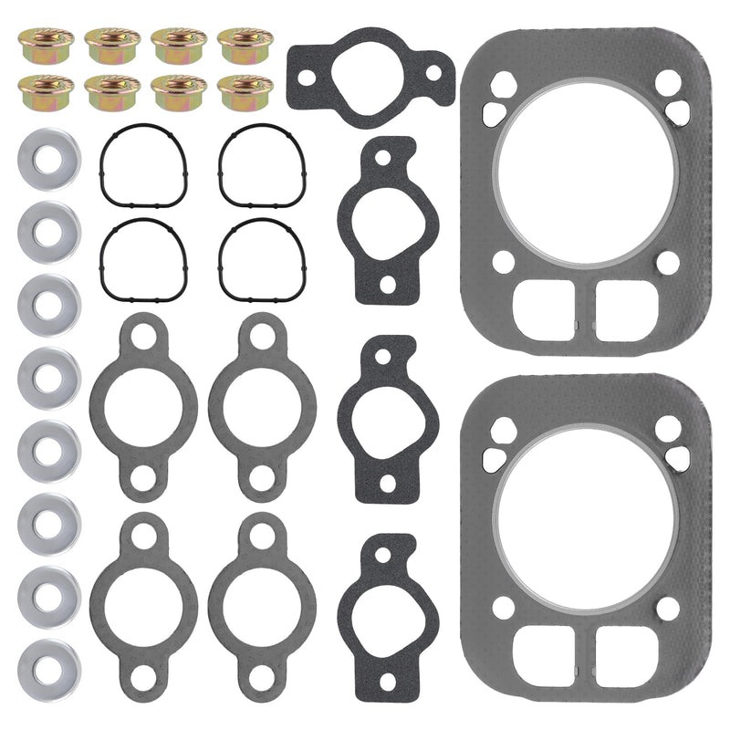 2 Set of Engine Cylinder Head Gasket Kit 32 841 02-S Compatible with Kohler 32-841-02-S Engine EKT740 EKT750 KT600 KT610 KT620 KT715 KT725 SV735 SV740 SV810 SV820 SV830 SV840 Lawn Mowers