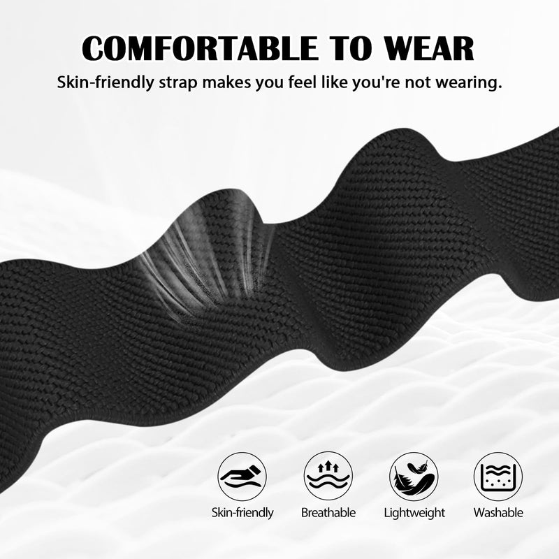 1+1 Compatible for Garmin Active 6 Case with 20mm Watch Band Nylon | 20mm Strap for Garmin Vivoactive 6 Watch Band Nylon with Hard PC Active 6 Case Black, Quick Release, Anti-scratch vivoactive 6 black